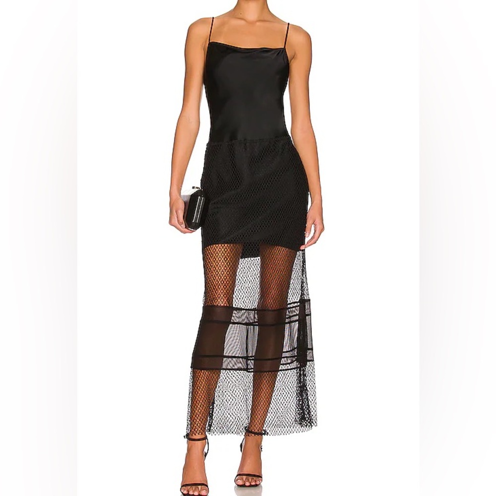 HELMUT LANG . Mesh Lace dress